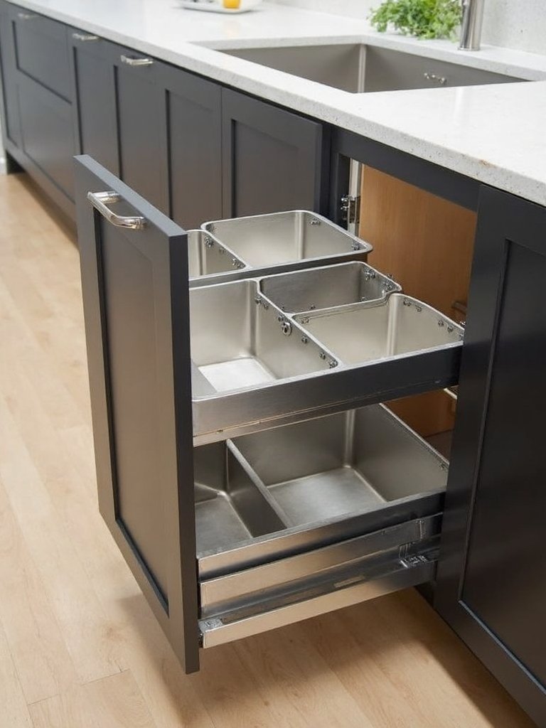 sophisticated waste management for luxury kitchens