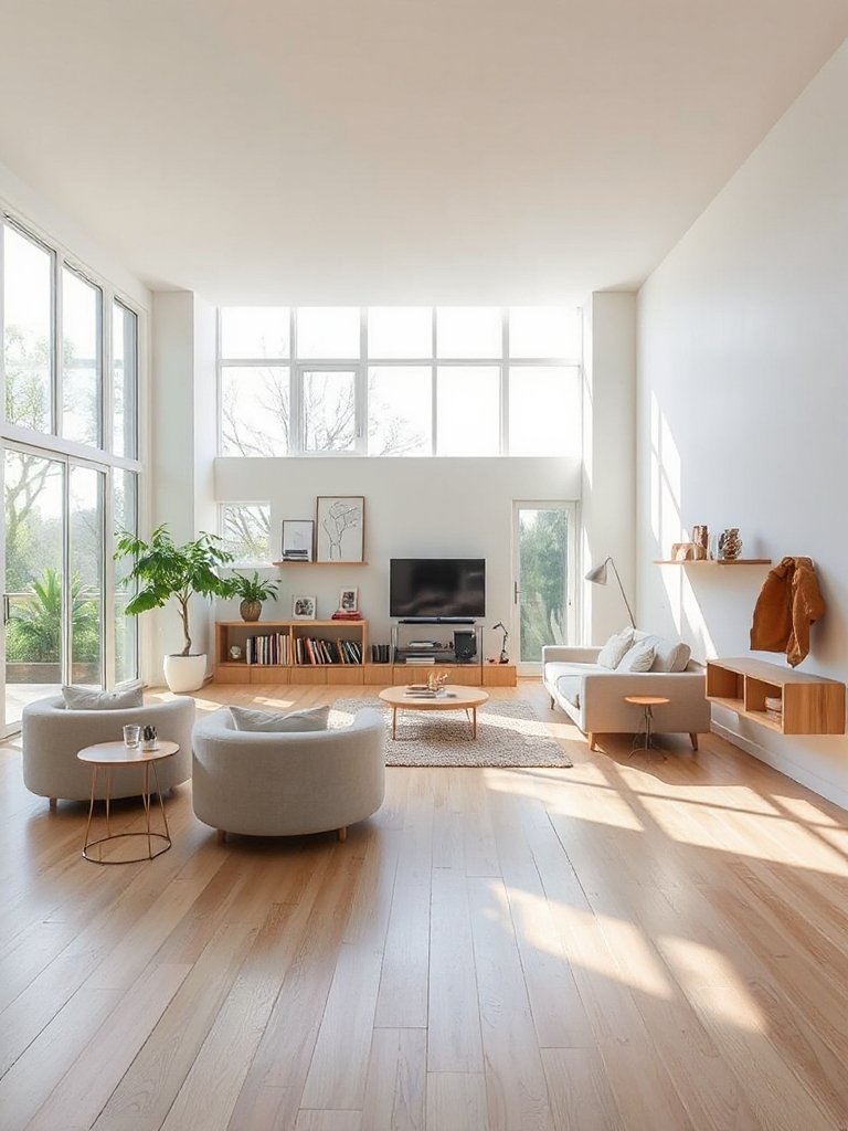 spacious minimalist open concept airy