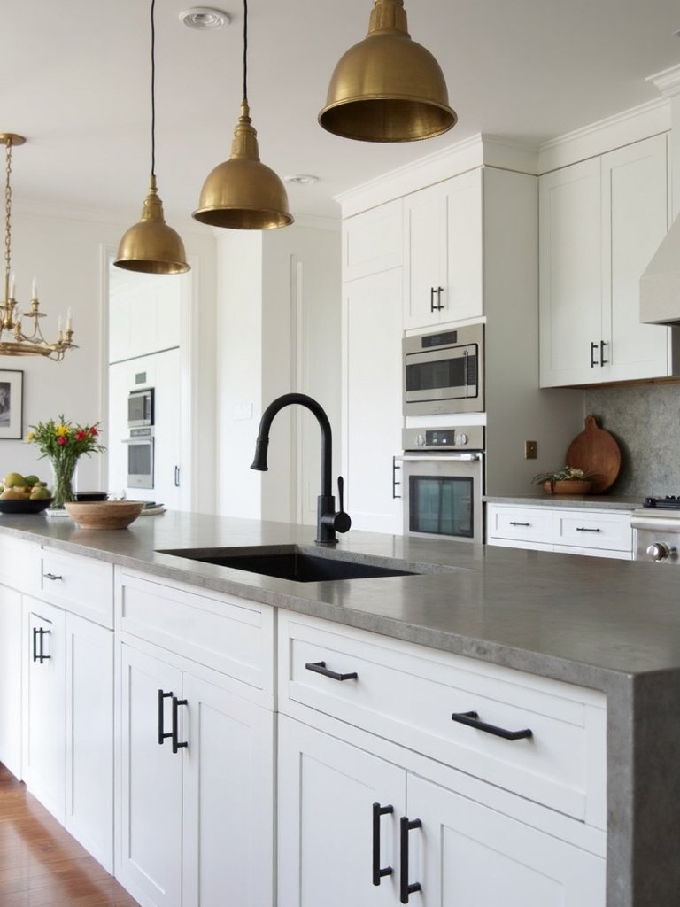 streamlined minimalist sophisticated uncluttered kitchen