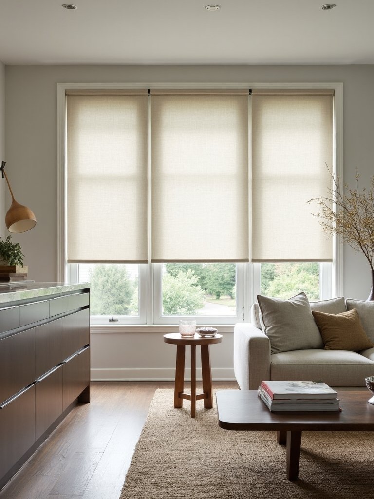 streamlined modern minimalist window coverings