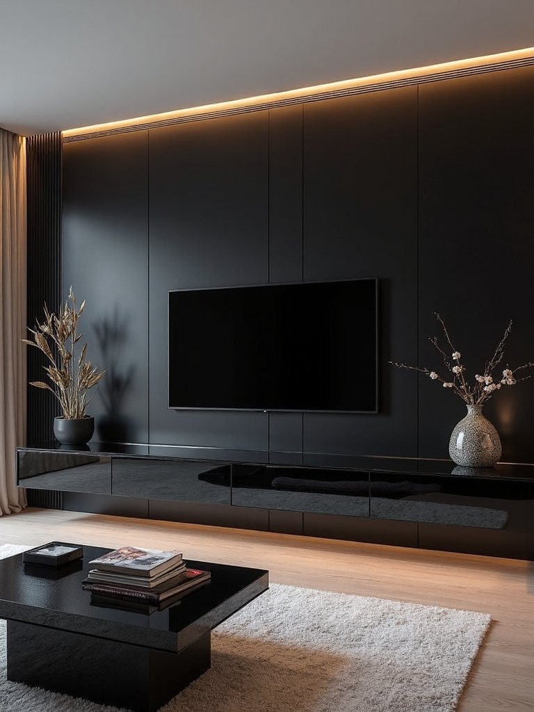 stylish black tech integration