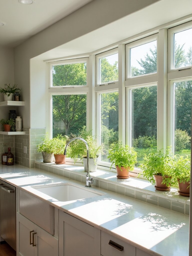 sun soaked kitchen garden