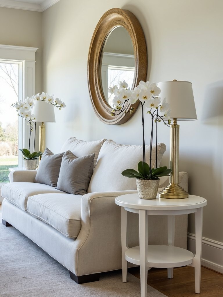 symmetrical side table placement strategies