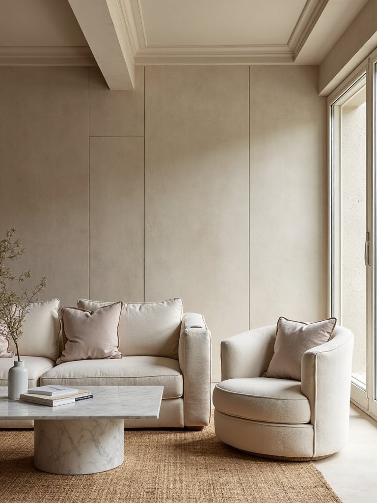 textural layering in neutral luxury