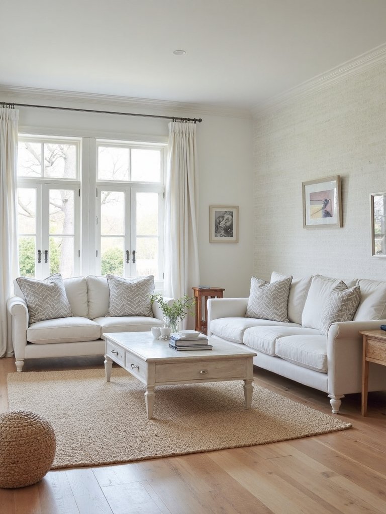 textural layering maintains serene minimalism