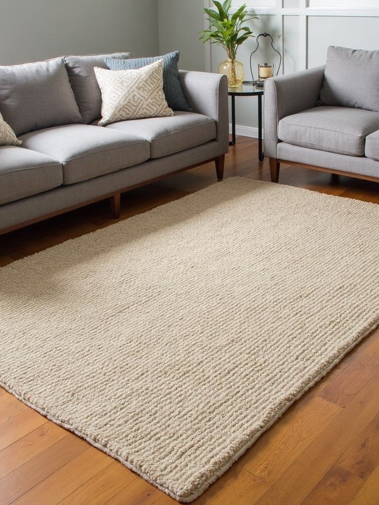 timeless neutral textured rug appeal