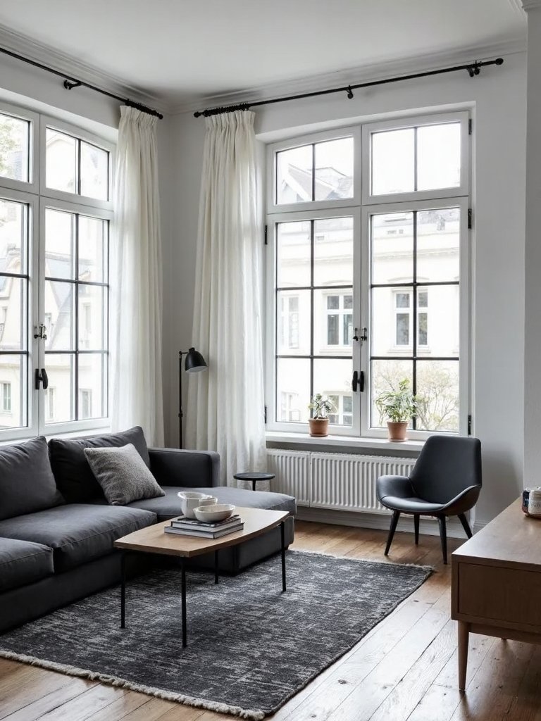 timeless scandinavian monochrome elegance