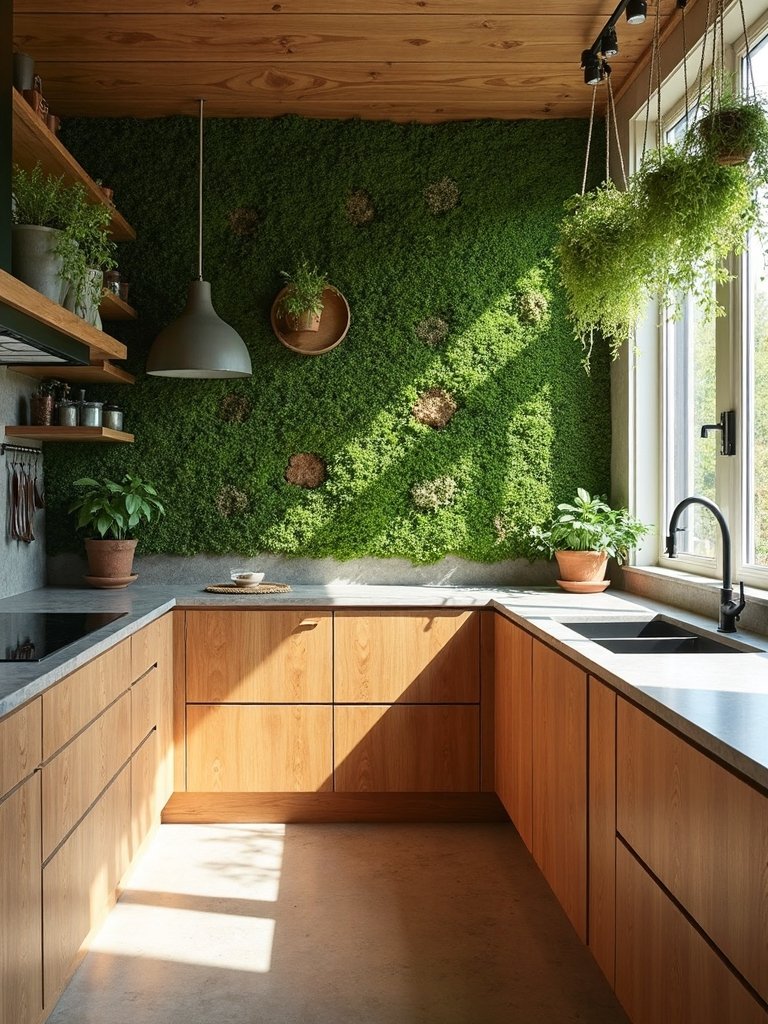 tranquil nature inspired kitchen sanctuary