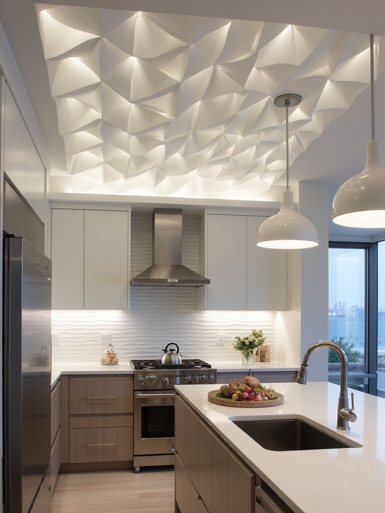 transformative kitchen ceiling designs with texture