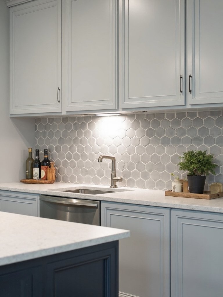 versatile bold modern geometric hexagon tiles