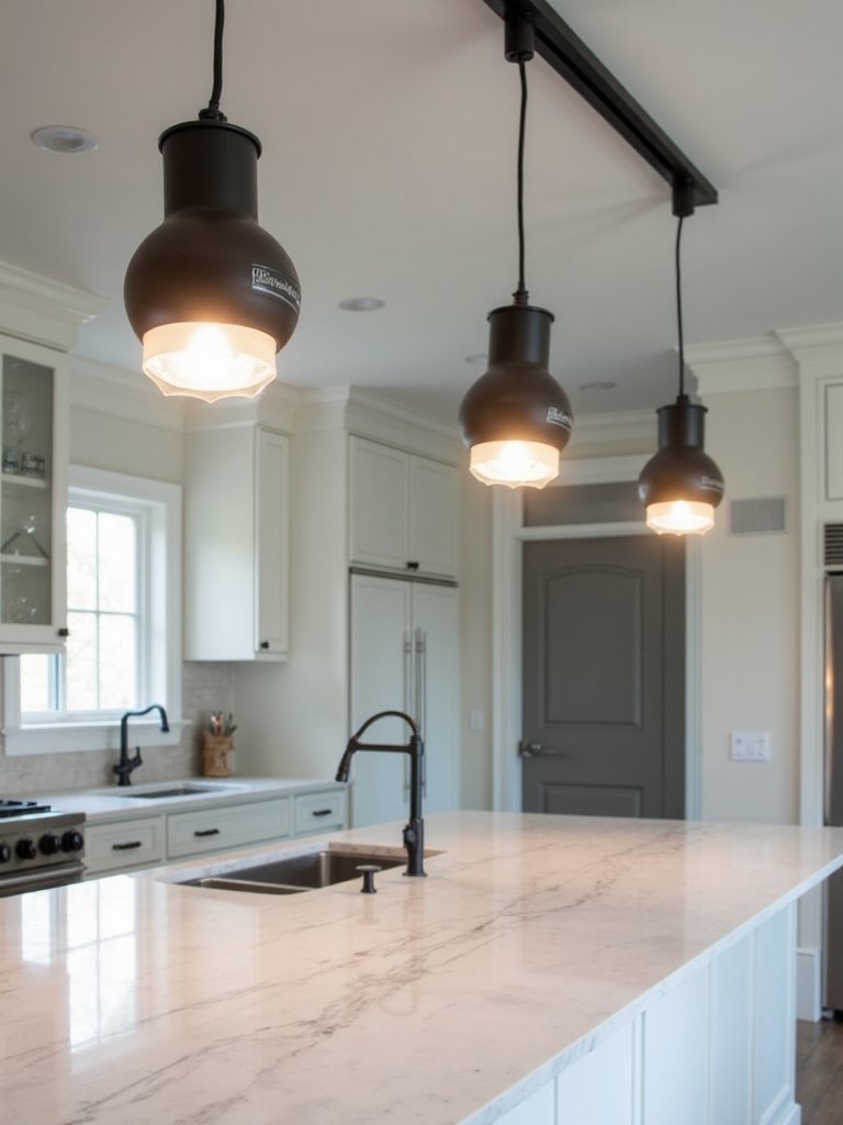 versatile customizable kitchen island lighting