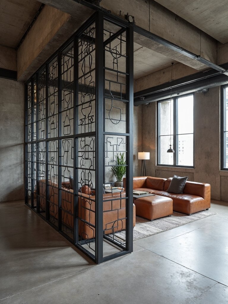 versatile industrial style room dividers