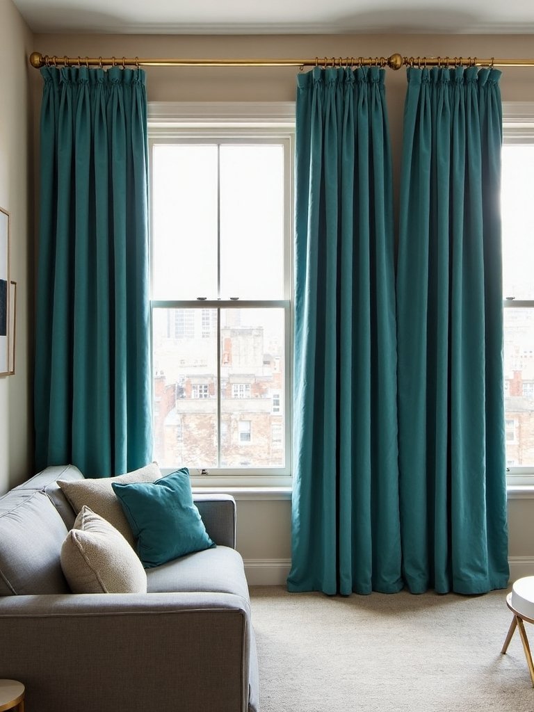 vibrant window treatment color accents