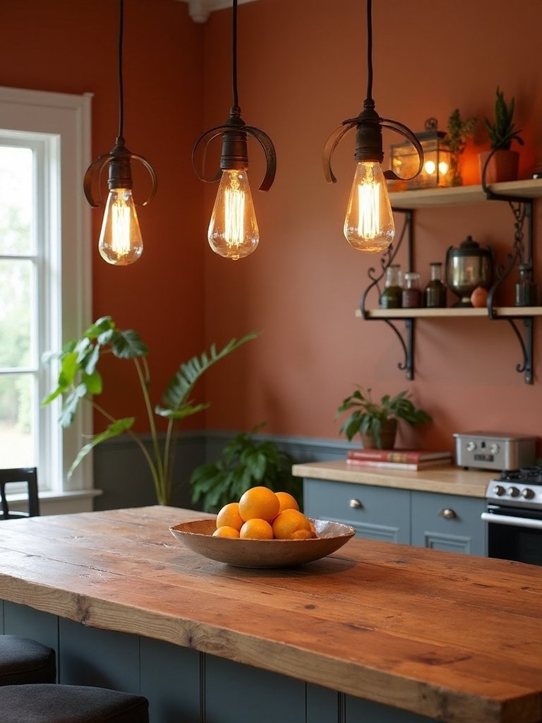 warm inviting rustic industrial