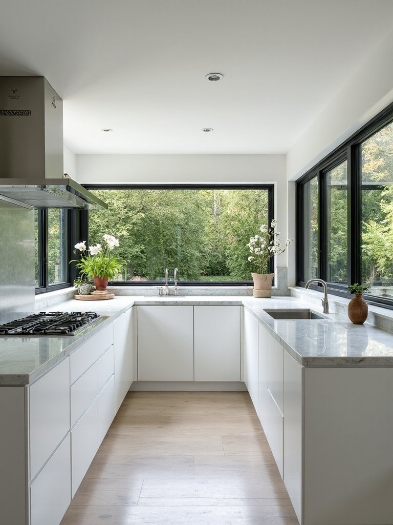 window centric kitchen layouts