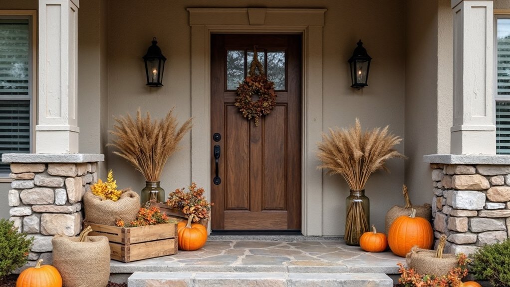 antique grain sack decor