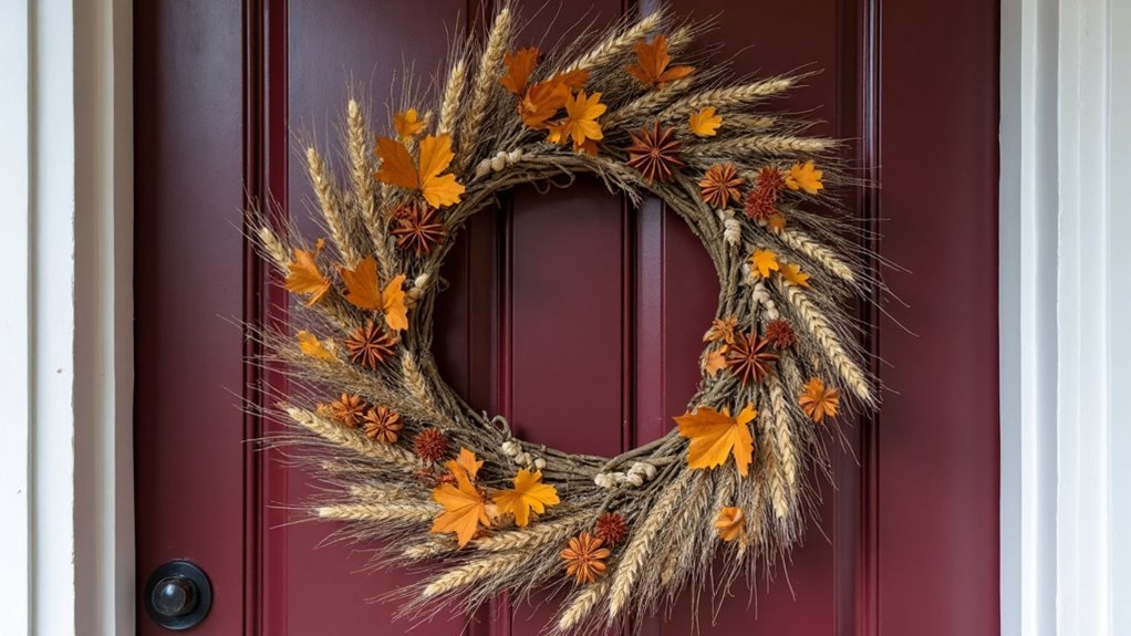 aromatic autumn botanical wreath