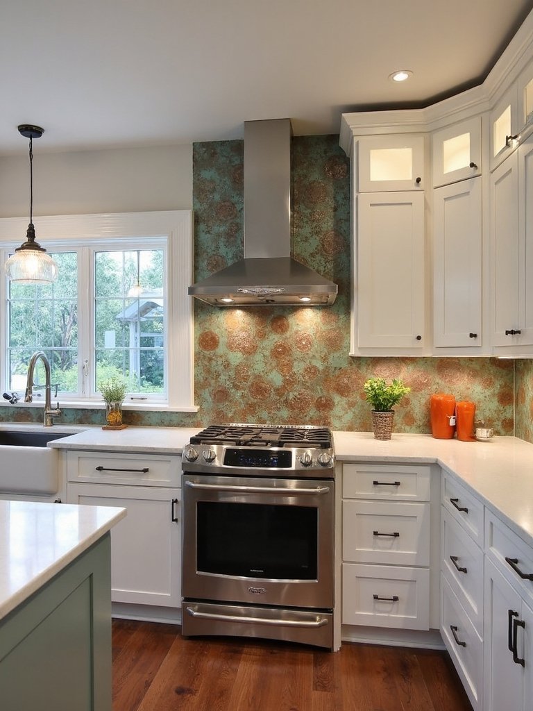 artful rustic copper wall accent