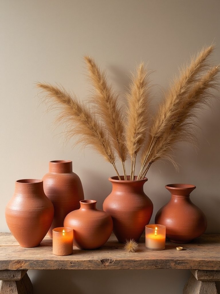 artisanal earth tone pottery