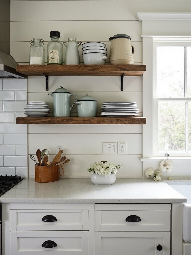 authentic farmhouse kitchen reclaimed wood elements