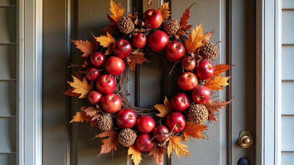 autumn apple cinnamon wreath