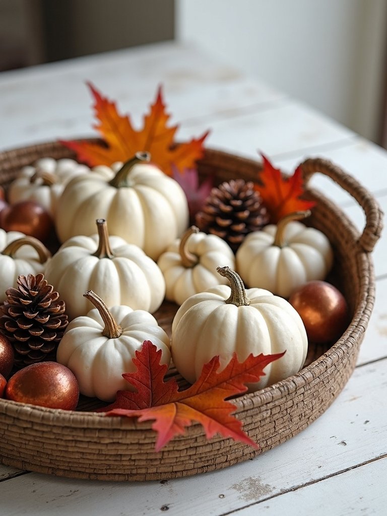 autumn basket display ideas