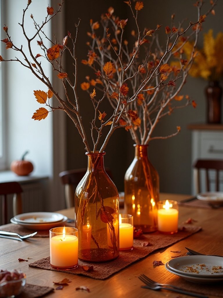 autumn branch centerpiece arrangement