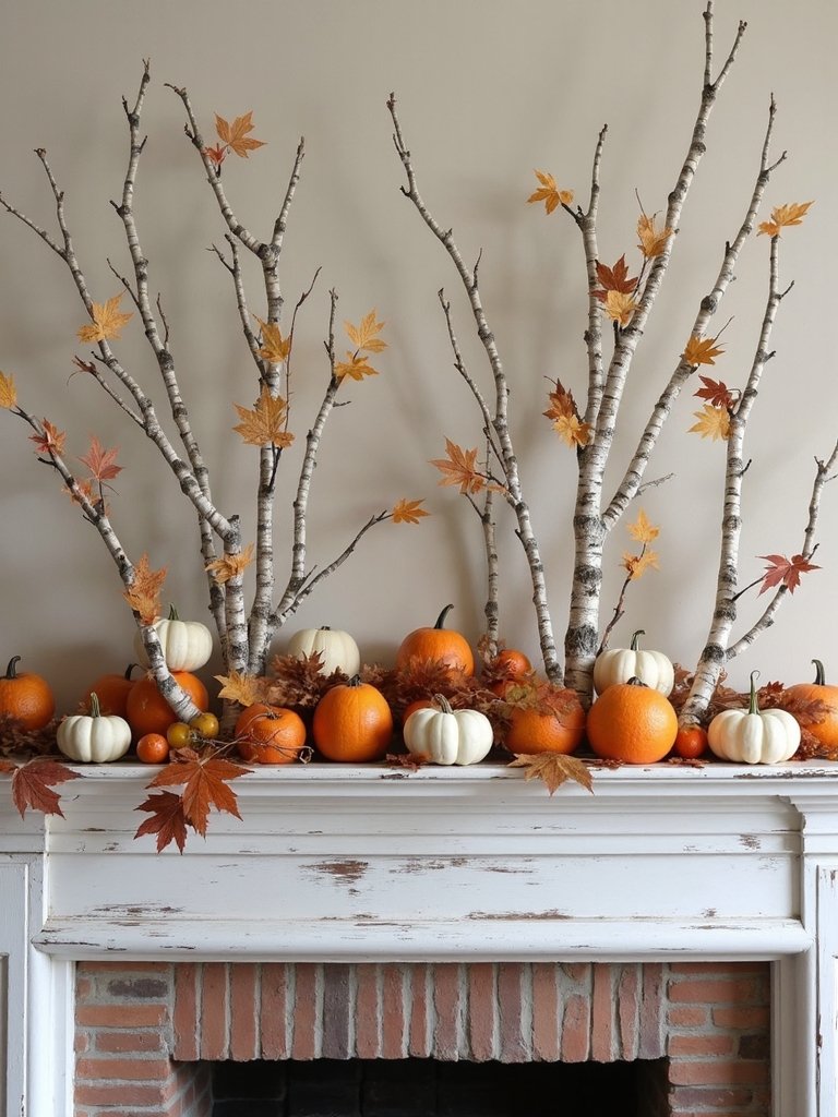 autumn branch garlands decor