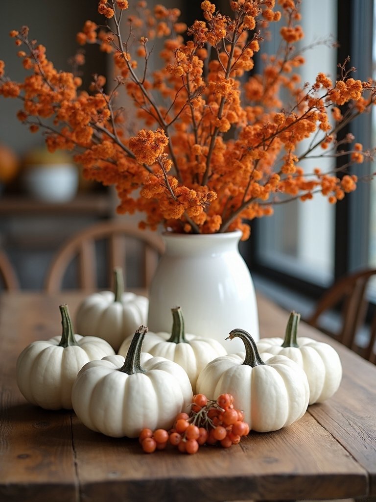 autumn centerpiece with sophistication