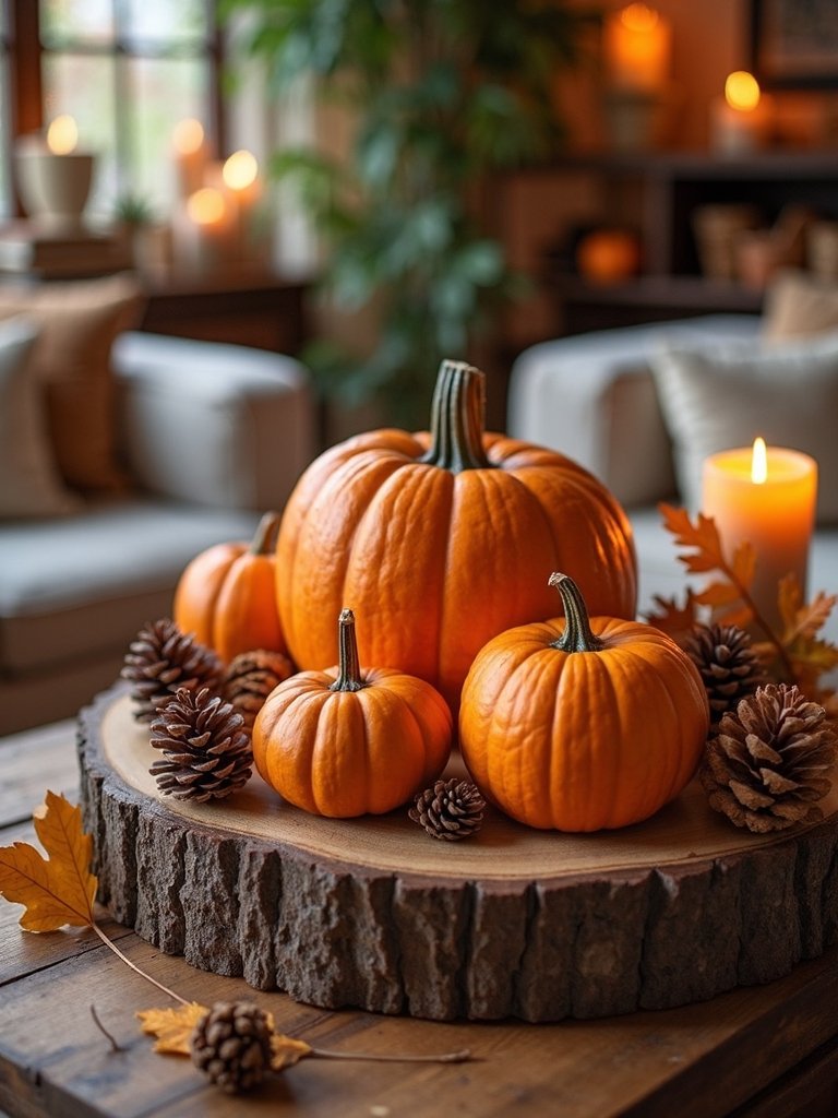 autumn coffee table decor