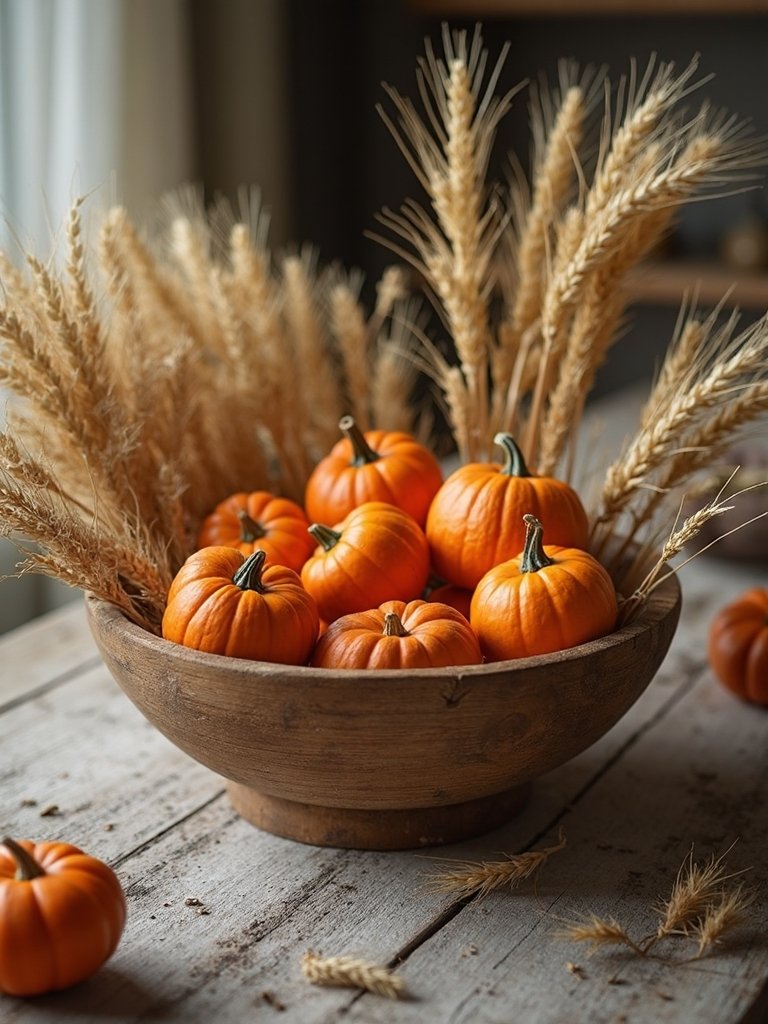 autumn dough bowl centerpiece
