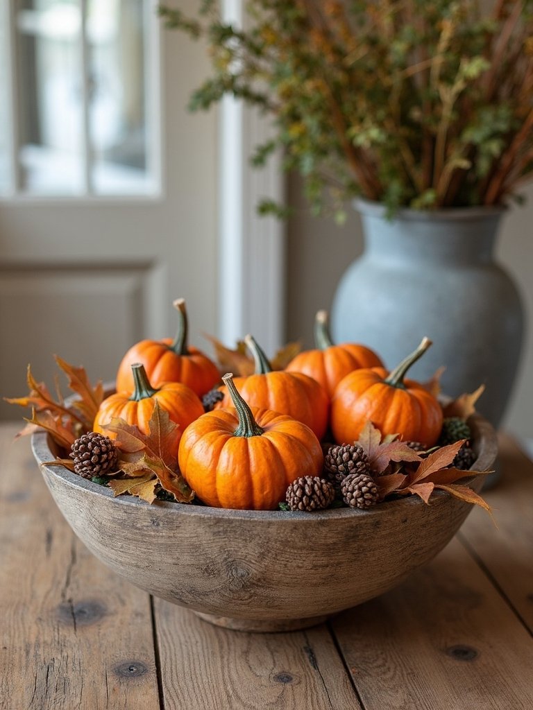 autumn dough bowl centerpiece