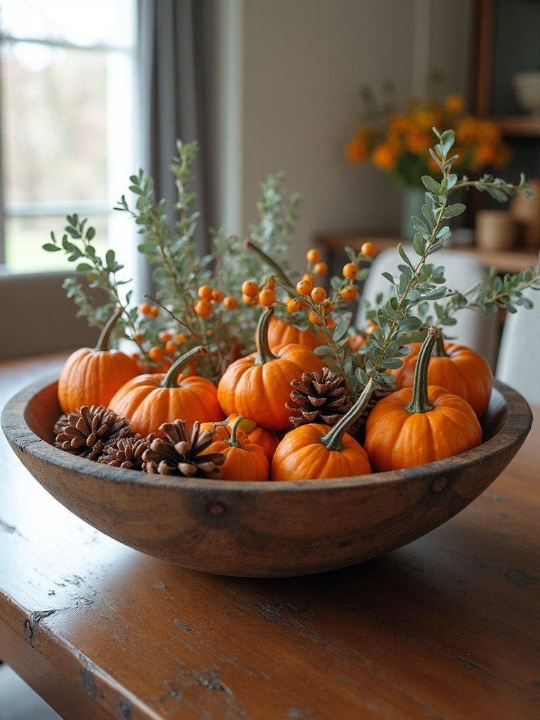 autumn dough bowl centerpiece