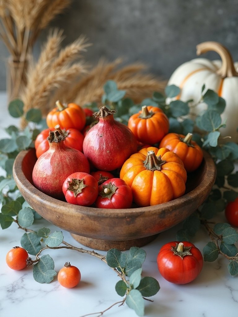 autumn fruit and botanical display