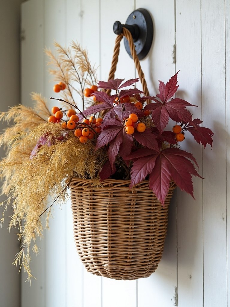 autumn hanging basket arrangements