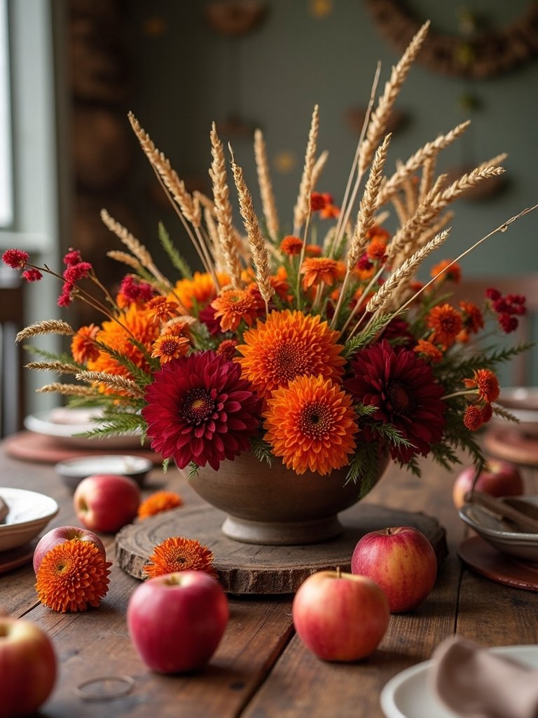 autumn harvest tablescape centerpiece
