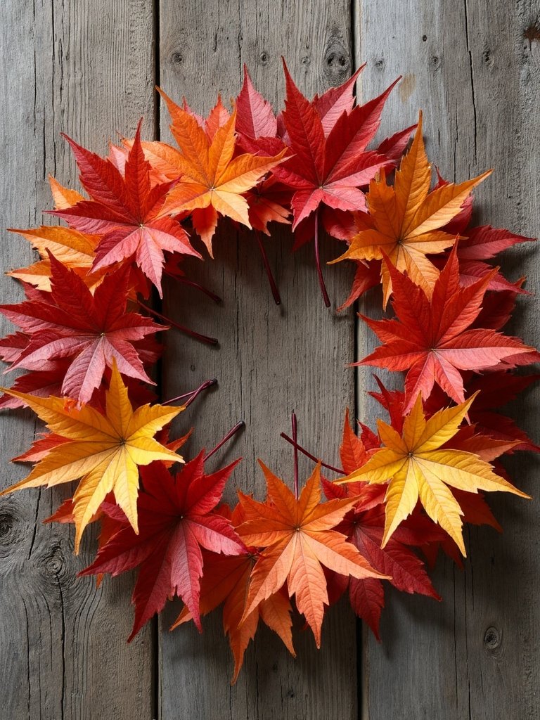 autumn leaf wall art