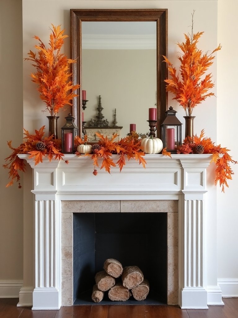 autumn mantel decor ideas