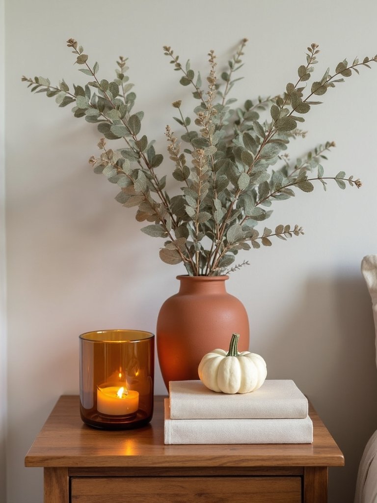 autumn nightstand decor ideas