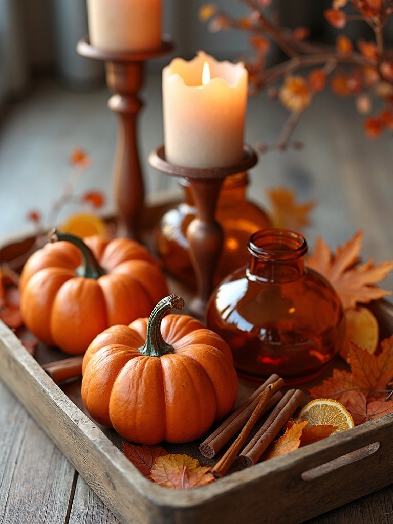 autumn orange brown decor