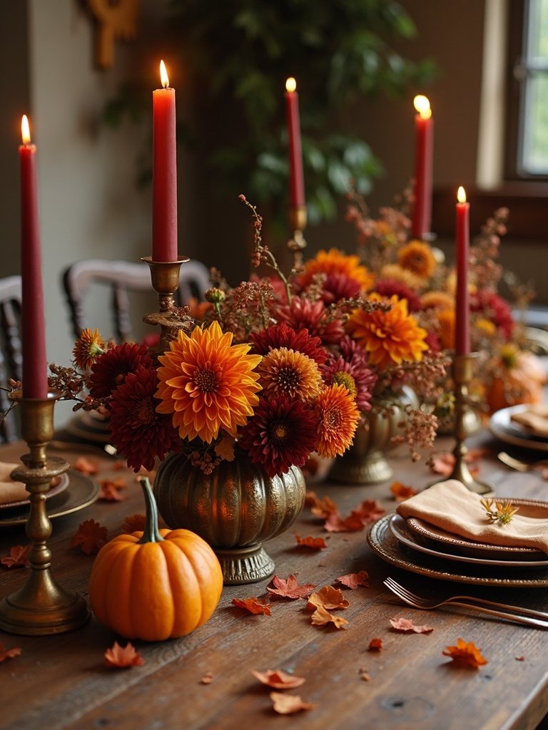 autumn table centerpiece inspiration