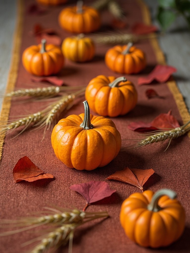 autumn table centerpiece runners
