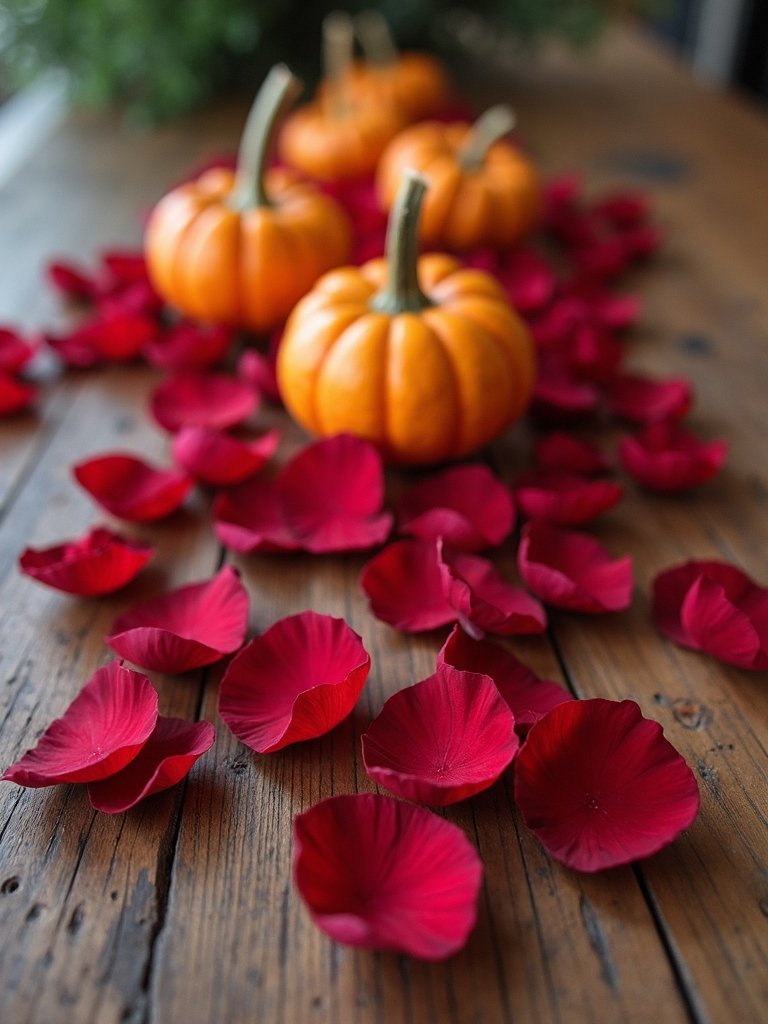 autumn table decor elements