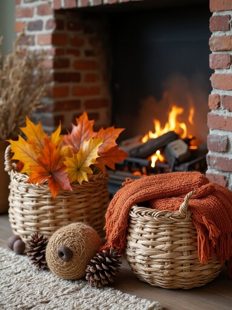 baskets for autumn decor