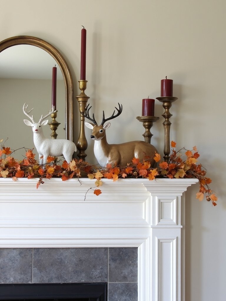 brass candlesticks and animals