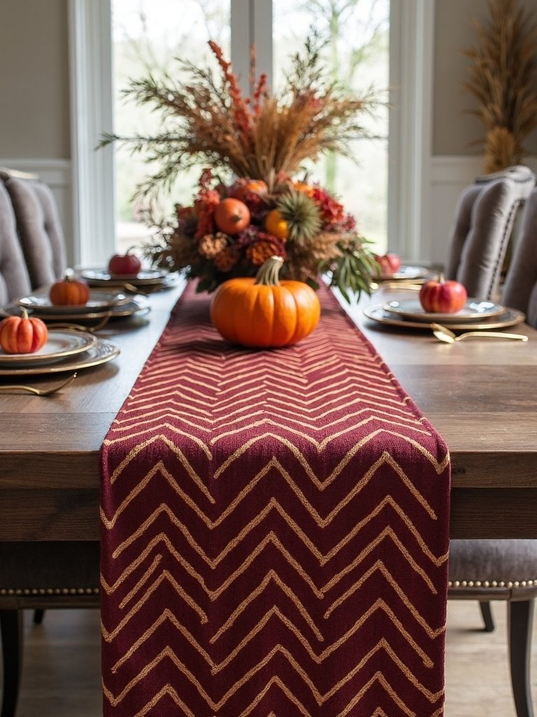 chevron table runners modernize d cor