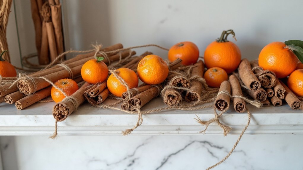 cinnamon and orange garland