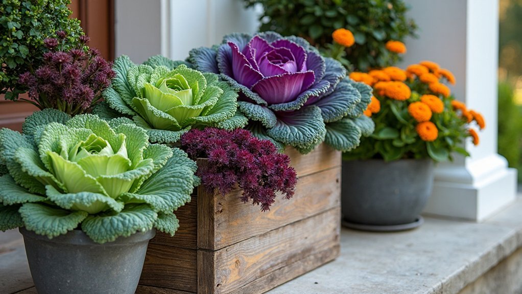 colorful autumn garden displays