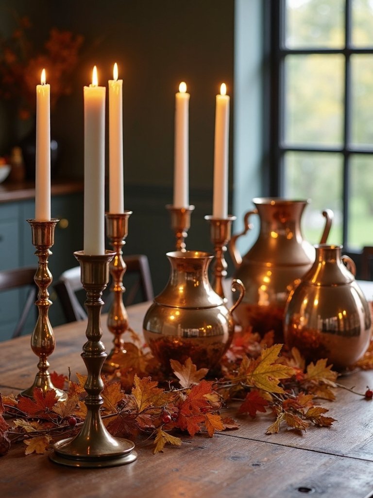 copper bronze autumn decor