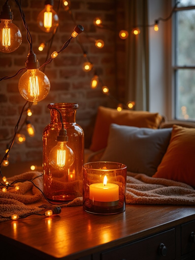 cozy ambiance through lighting options